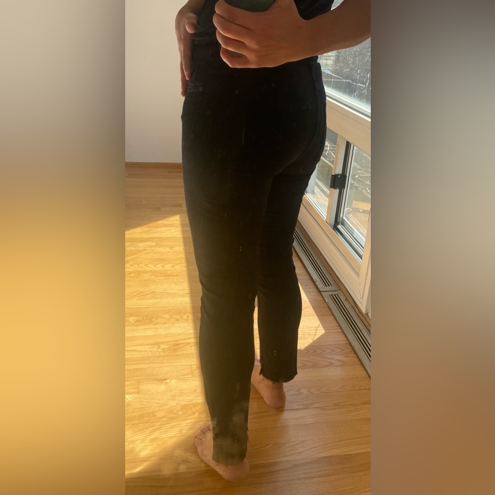COS high rise skinny fit bean. Black. Size 28